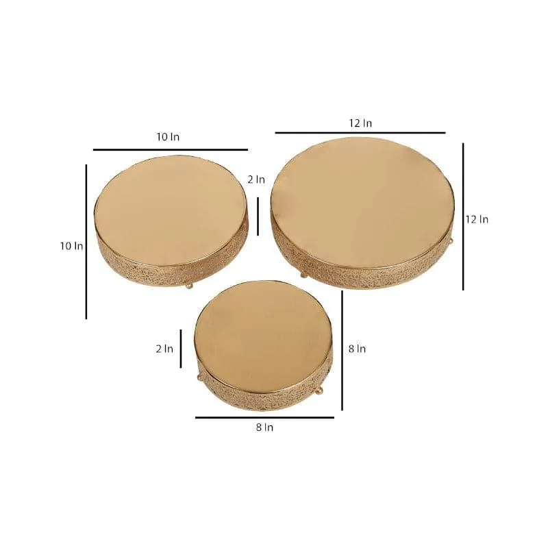 Carnae Buffet Riser Iron Platter - Set of Three media 6