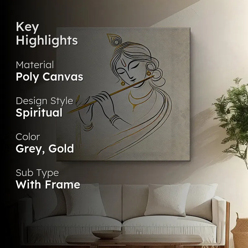 Krishnayya Poly Canvas Wall Painting media 2