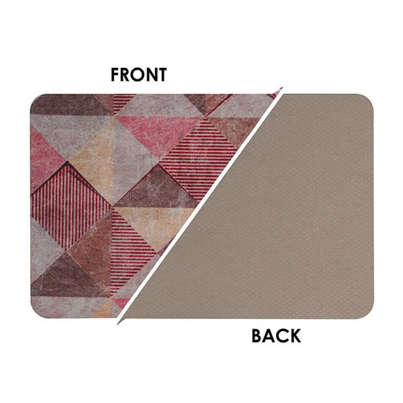 PatternShift Polyester Kitchen Floor Mats (Red) - Set of Two media 9