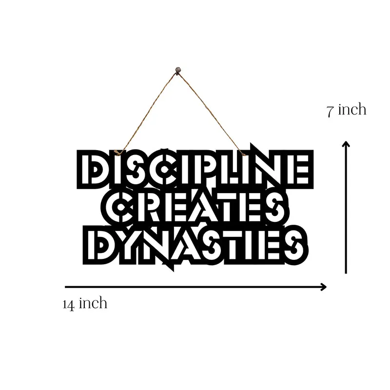 Discipline Creates Dynasties Mild Steel Wall Accent media 5