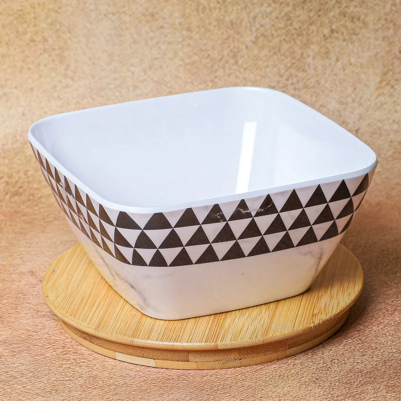 Mivono Melamine Snack Bowl (Black/1020 mL) - Set Of Two media 5