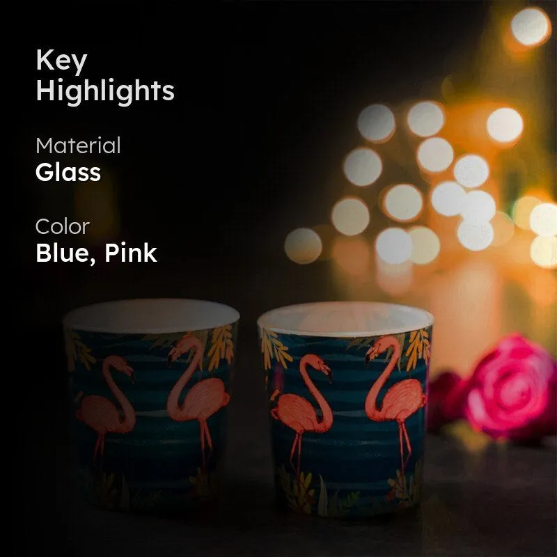 Flamingo Shore Candle Votive - Set Of Two media 2