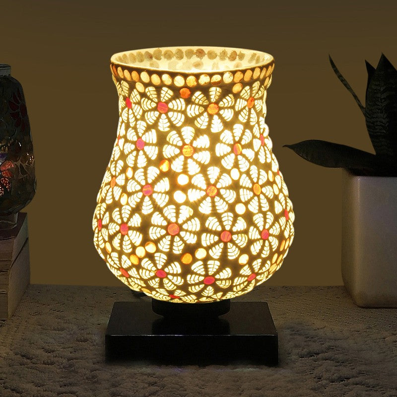 Radient Mosaic Glass Table Lamp - Multicolor