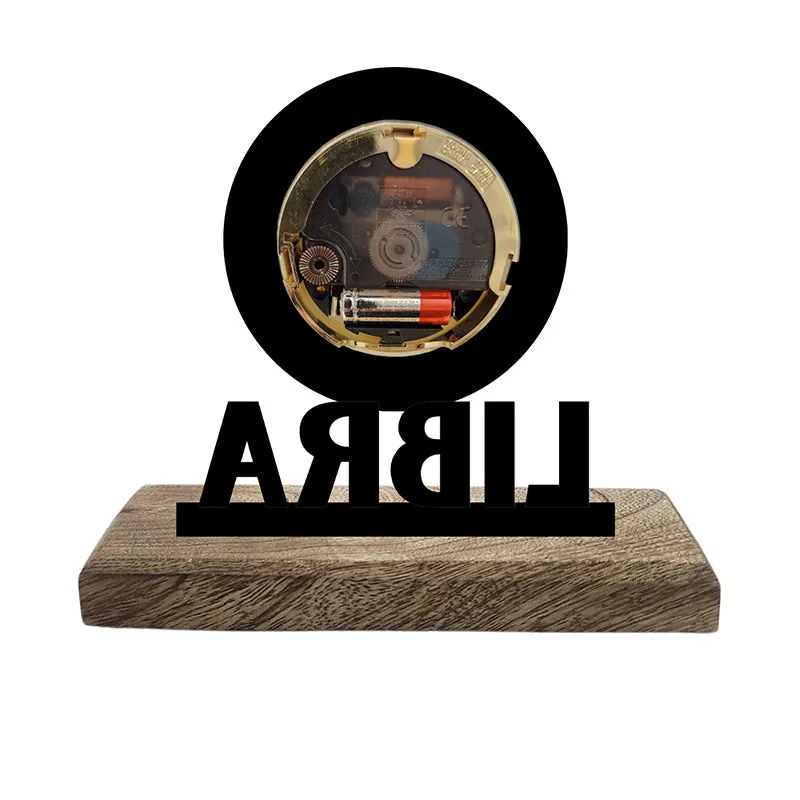 Libra Zodiac Analog Table Clock media 3