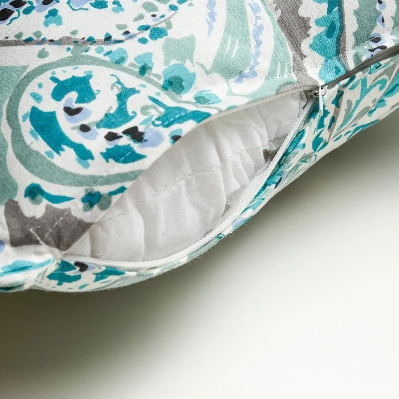 Paisley Rush Cushion Cover (Blue) - Set Of Two media 5