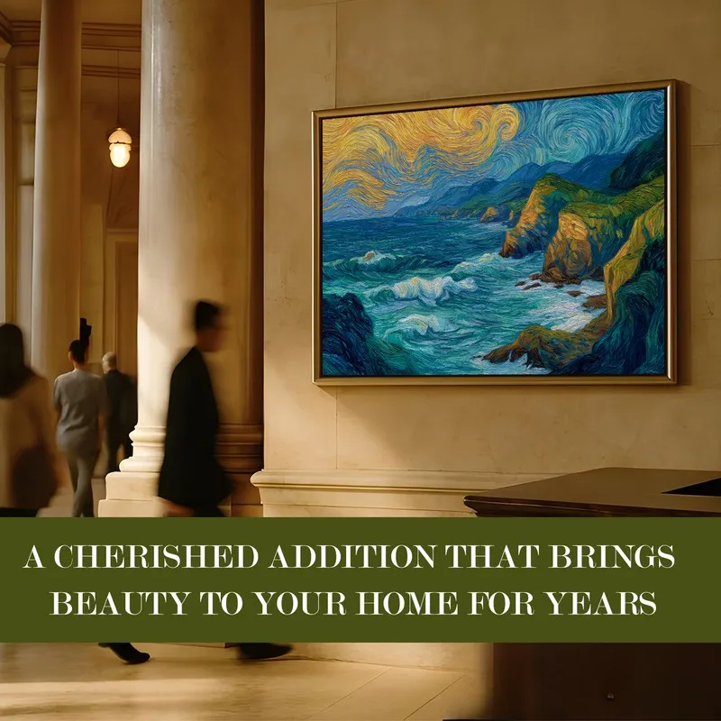 Mystic Bay Canvas Wall Painting With Frame media 7