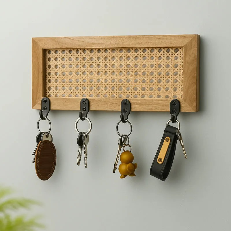 WickerSort Rattan Key Holder media 1