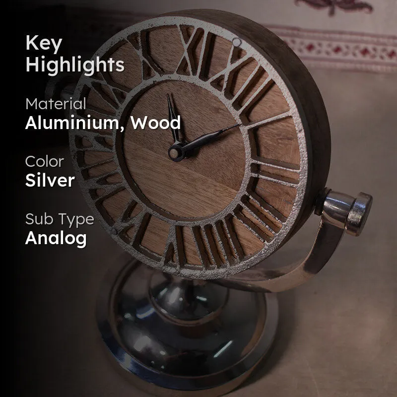 Silvan Time Rustic Table Clock media 2