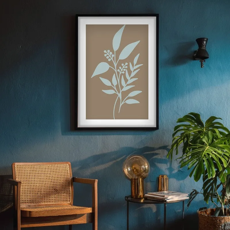 Arctic Sage Canvas Wall Painting With Black Frame media 8