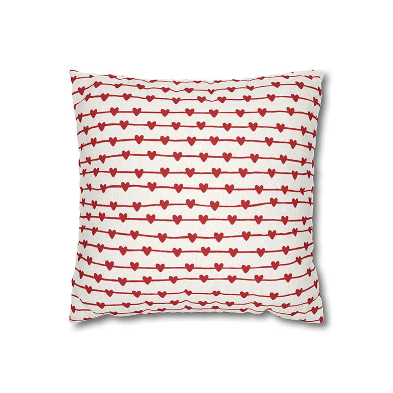 Heartstring Printed Velvet Cushion Cover media 5