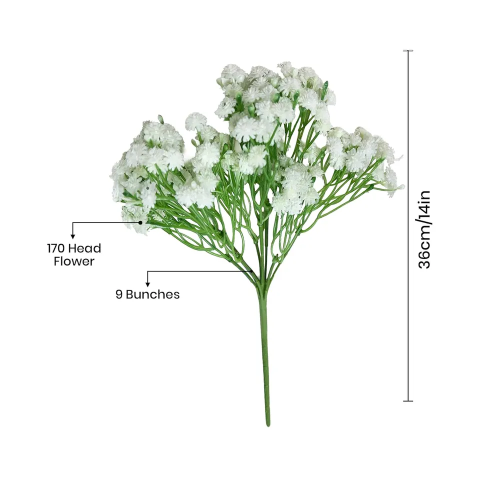 Alpine Bloom Artificial Plastic Flower - Set of Two media 8