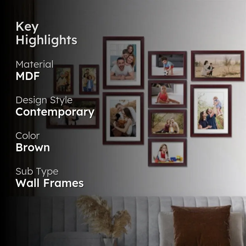 Gala Black MDF Photo Frame - Set Of Eleven media 2