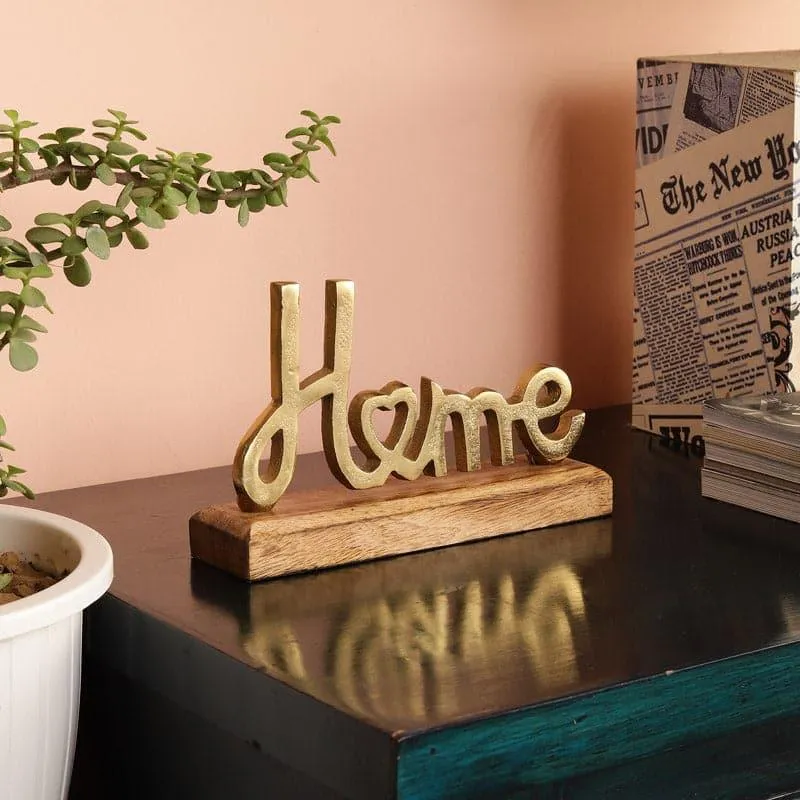 Home Bond Typography Showpiece - Gold media 1