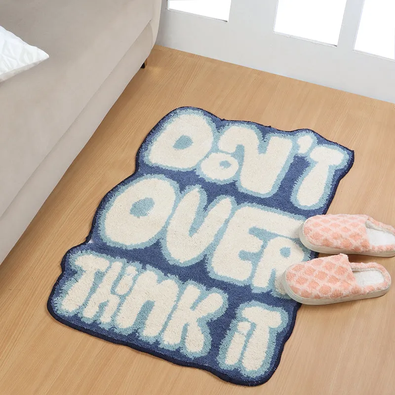 Don't Overthink Poly Cotton Bath Mat media 4