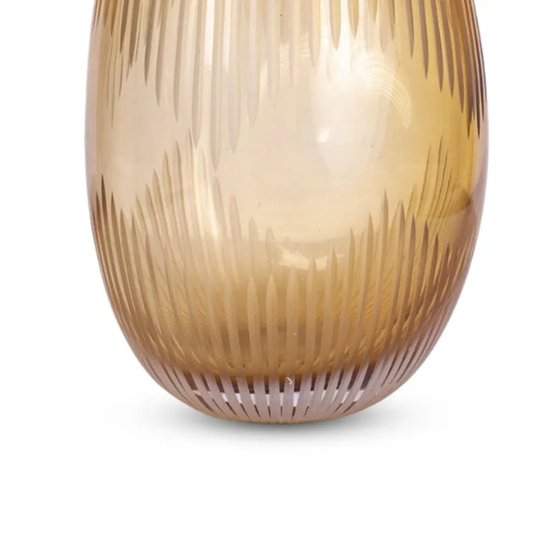 Gridon Glass Vase - Gold media 5