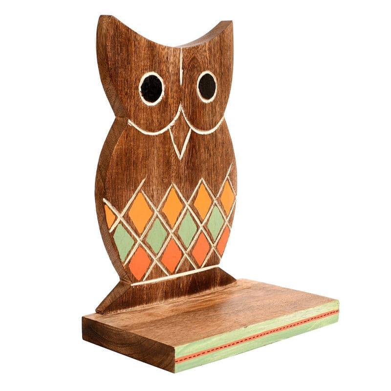 Owlery Wooden Wall Shelf With Pot - Set Of Three media 5