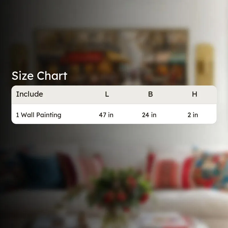 Wet Pavement Canvas Wall Painting With Frame media 10