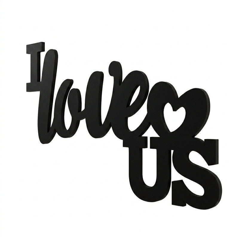 I Love Us MDF Wall Accent media 5