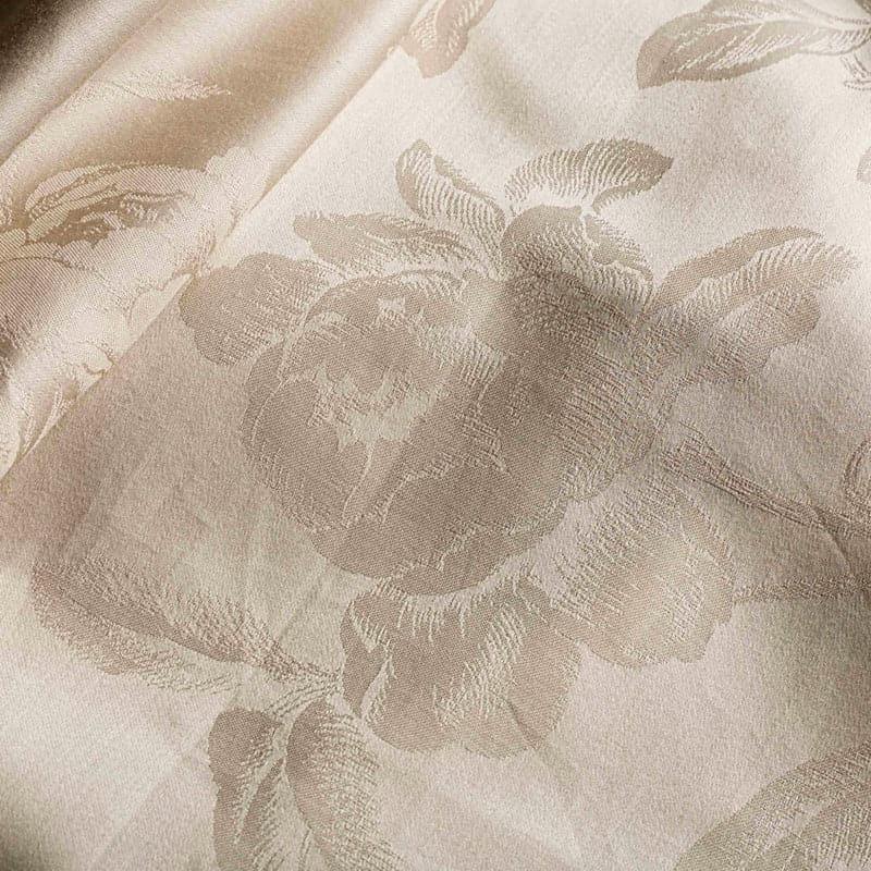 Fruva Floral Jacquard Cotton Bedsheet (Peach) -300 TC media 5