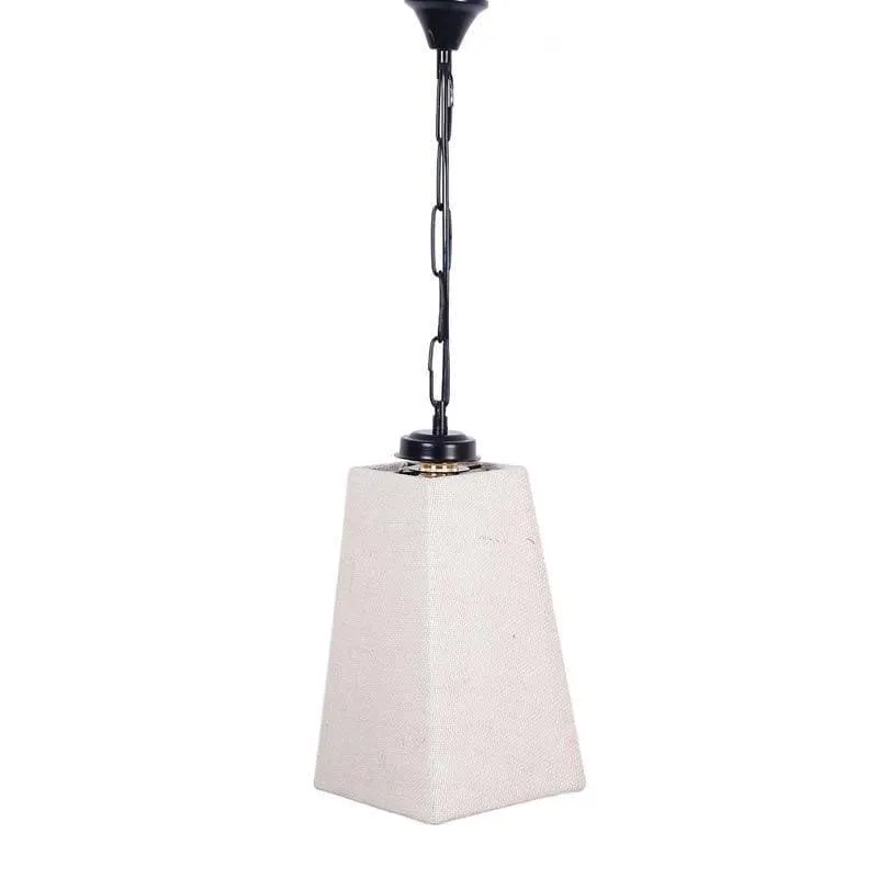 Perky Pyramid Jute Ceiling Lamp media 4