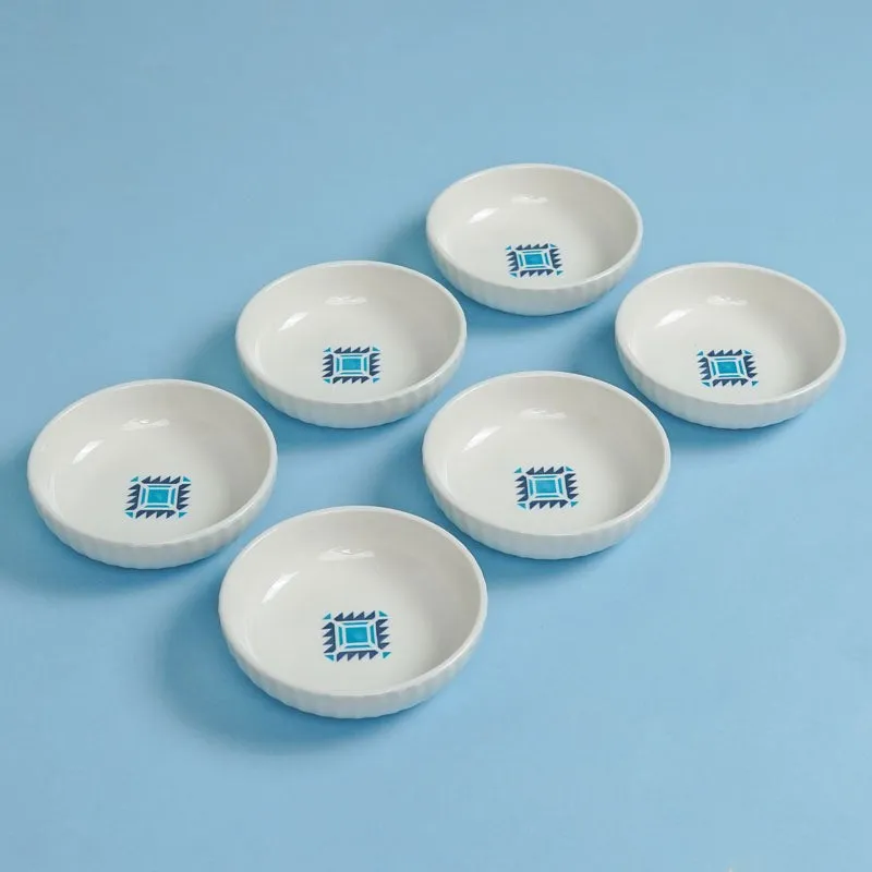 Jivo Ceramic Ethnic Bowl (150 ML) - Set Of Six media 3