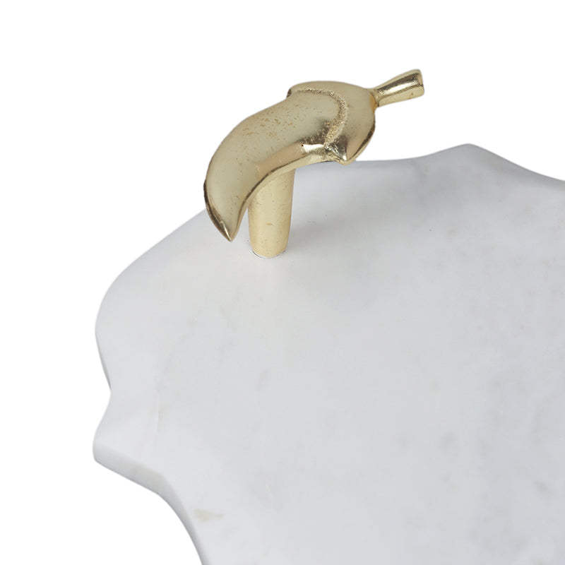 Pebble Handle Marble Platter media 4