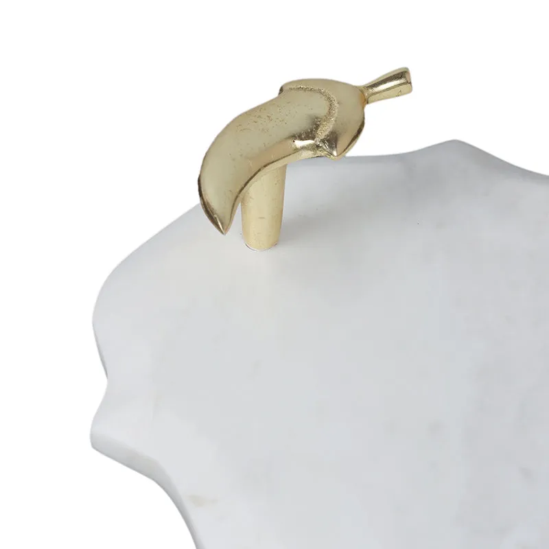 Pebble Handle Marble Platter media 4