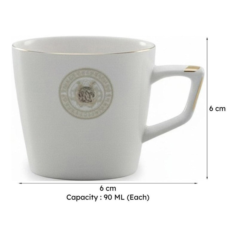 Ivoree Bone China Tea Cup (90 mL Each) -  Set of Five media 7