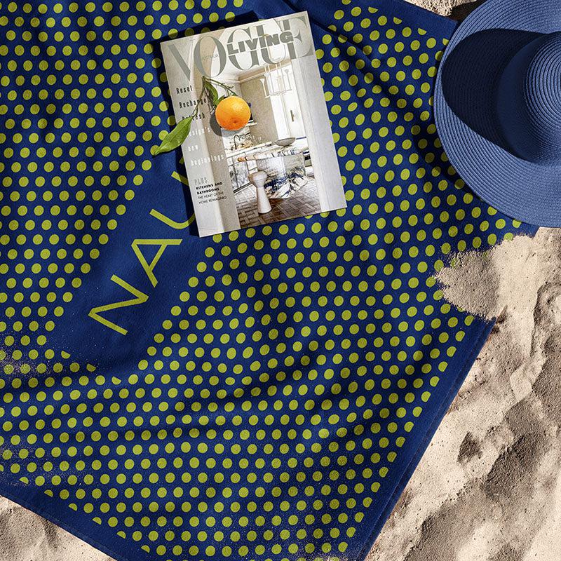 Nautica Silent Touch Cotton Bath Towel -  Green & Blue media 3