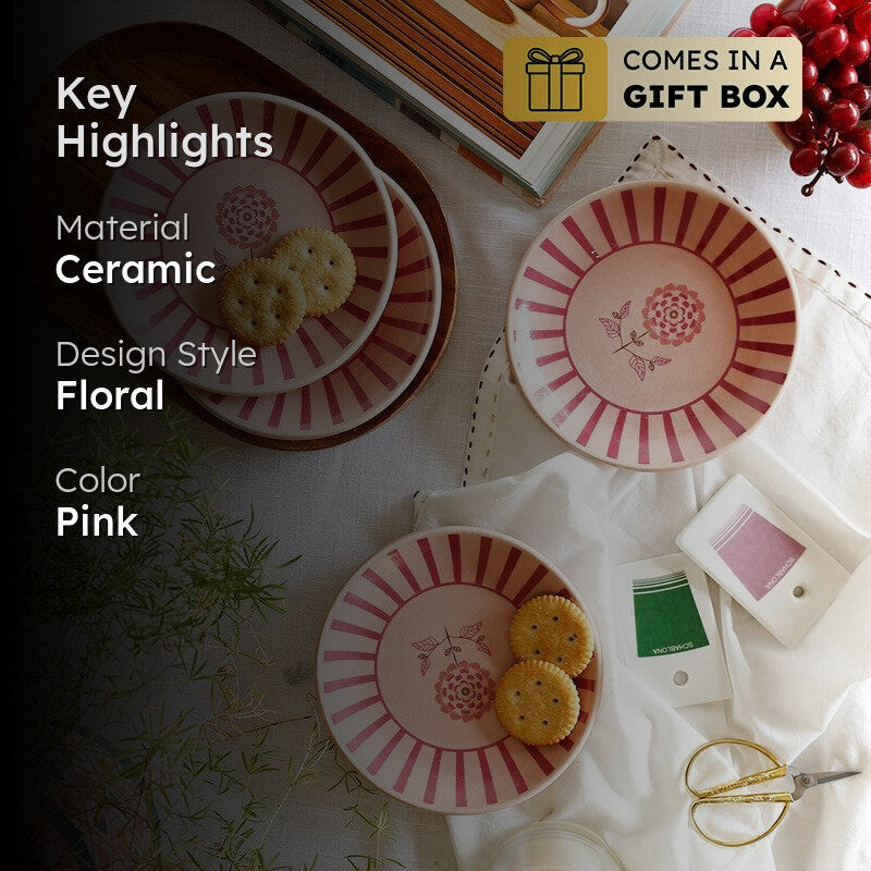 Magique by the Wishing Chair Nysa 4 Ceramic Dessert Plates Gift Box Set - Set Of Four media 2
