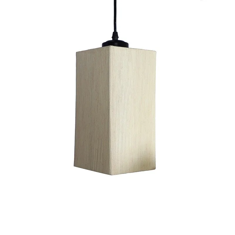 Warm Ivory Triple Metal Ceiling Lamp - Beige media 8
