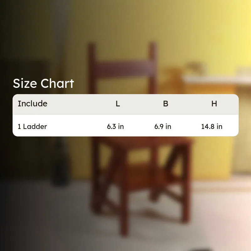 Stepwood Wooden Chair Cum Ladder media 9