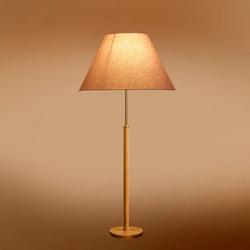 Earth Tone Wooden Floor Lamp - Grey media 6