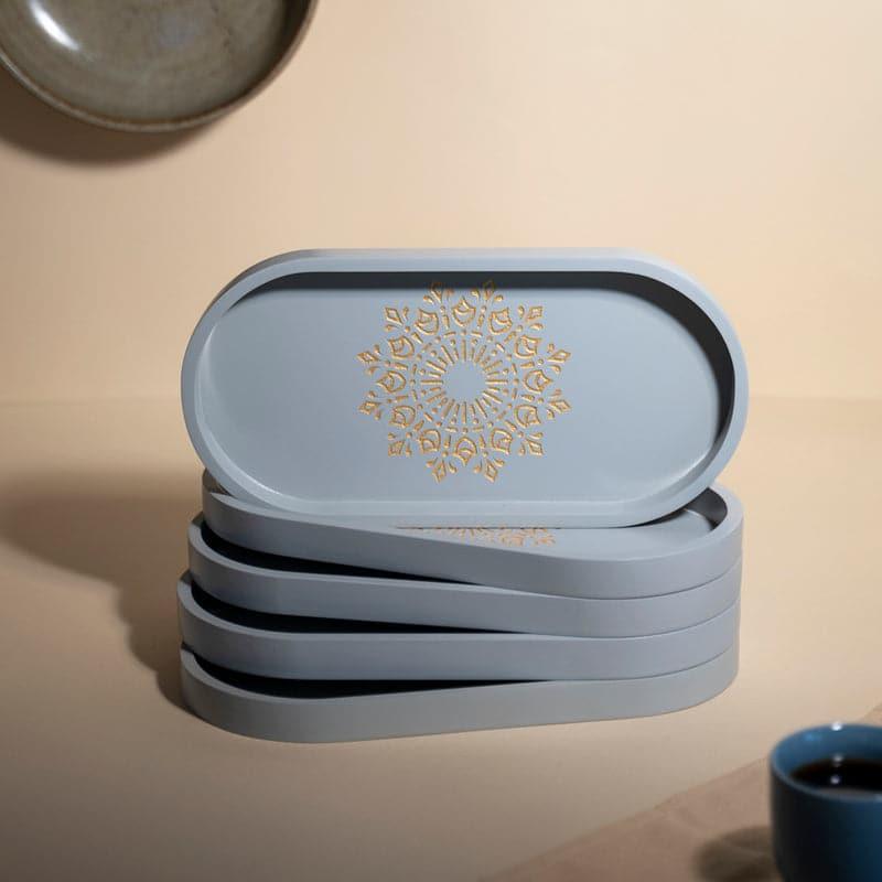 Triva Mandala Serving Tray - Grey media 4
