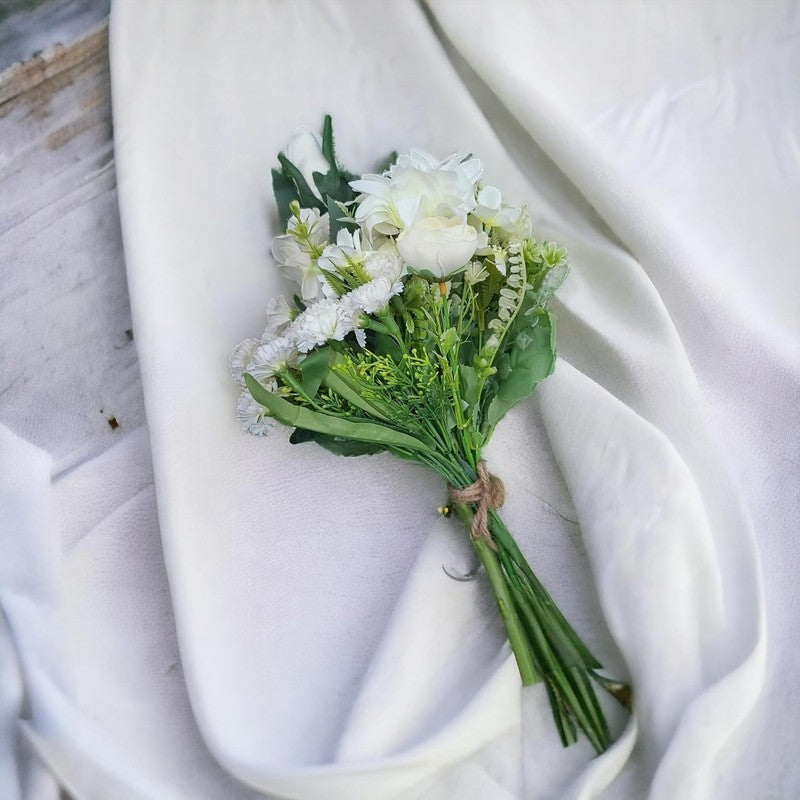 Verdelle Artificial Flowers Bunch media 4