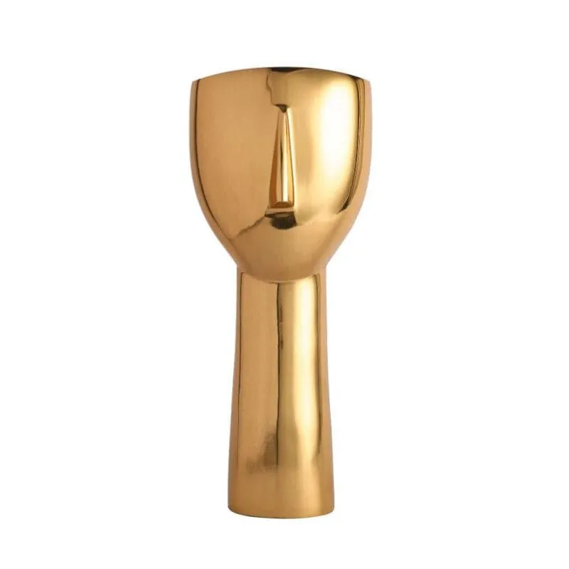 Half Face Showpiece - Gold media 3