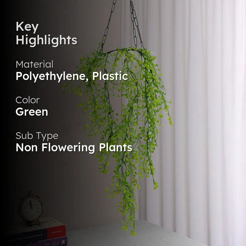 Verdhang VII Artificial Hanging Vine (Green) - 2.7 Feet media 2