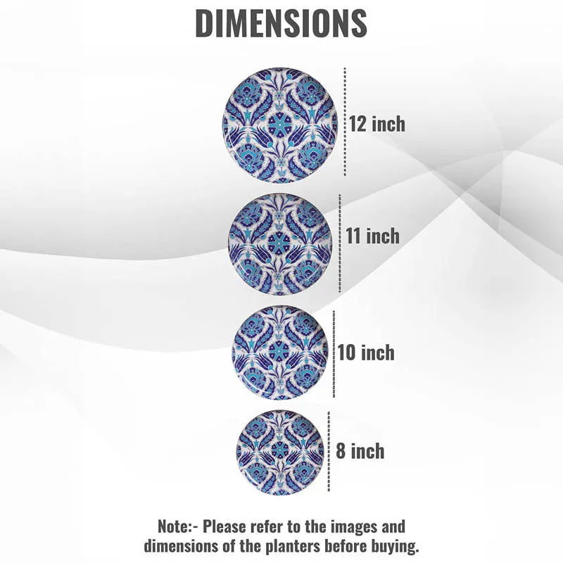 Turkish Indigo Wall Plate - Set Of Four media 4