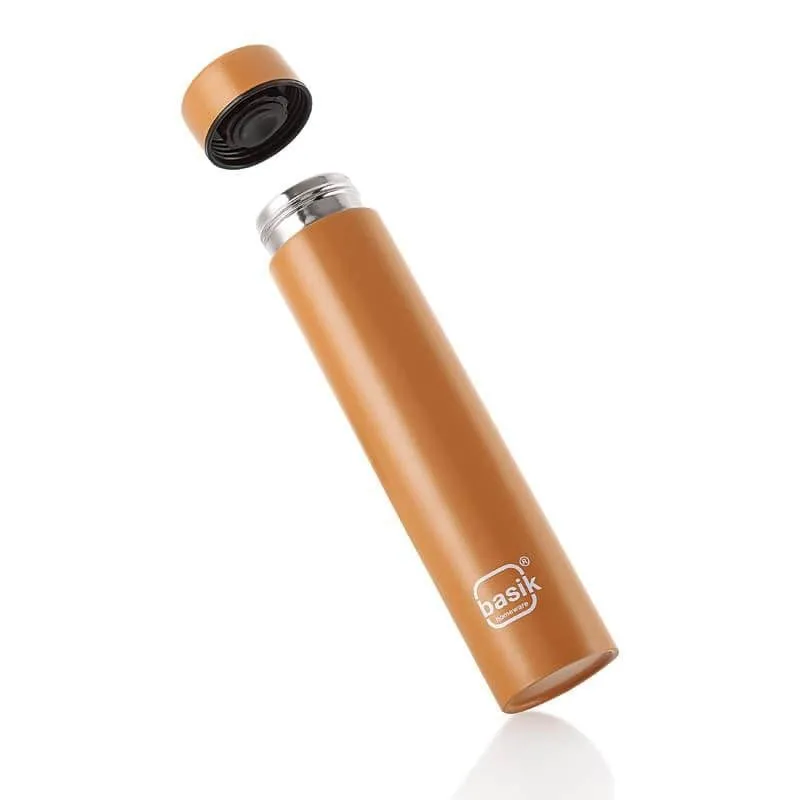 Evara Stainless Steel Bottle (Brown) - 440 mL media 5