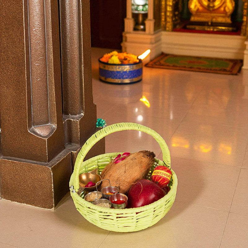 Opal Bloom (Raffia,Metal) Fruit Basket media 4