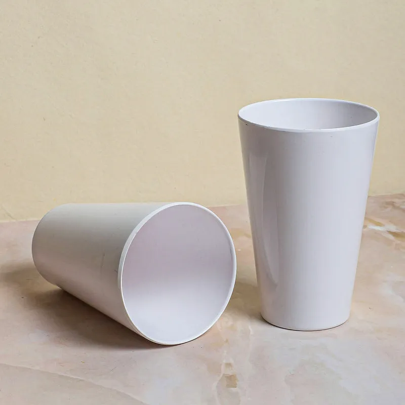Mainto Melamine Tumbler (White/450ml) - Set Of Two media 4