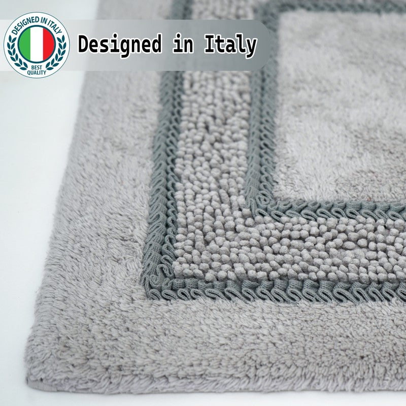 SpaStep Cotton Bath Mat (Grey) - Set of Two media 6