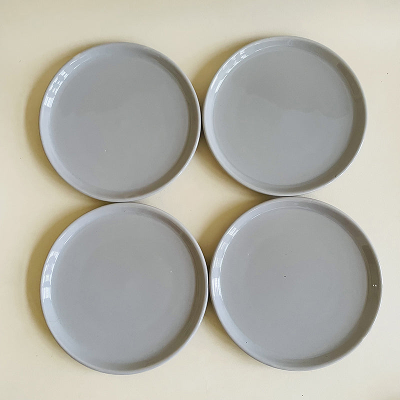 Aurale Ceramic Quarter Plate (Grey) - Set Of Four media 8