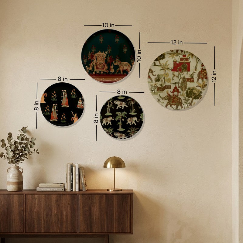 Folk Echo Metal Wall Plates - Set of Four media 10