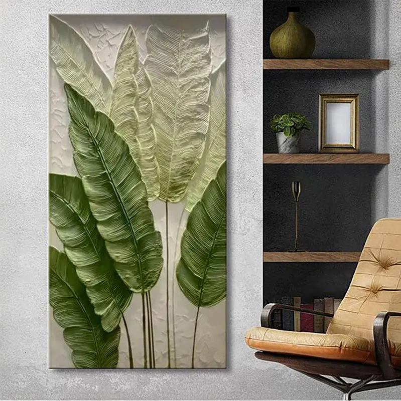 Banana Leaves Poly Canvas Wall Painting media 1