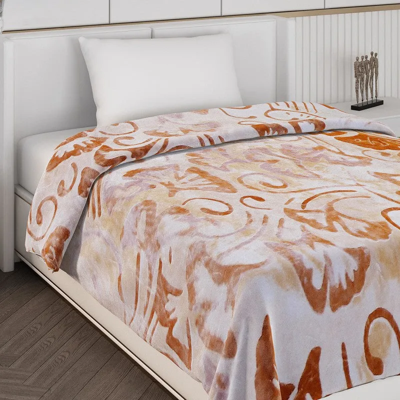 Monte Carlo Serene Swirl Blanket (Beige) - 600 GSM media 5