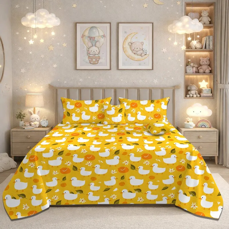 Jolly Duck Glace Cotton Kids Bedding Set (180 GSM) - Five Piece Set media 3