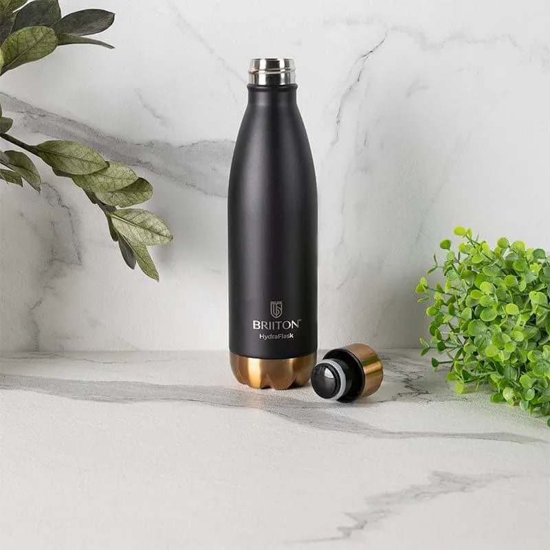 Hydro Halo Hot & Cold Thermos Water Bottle (Black) - 500 mL media 3