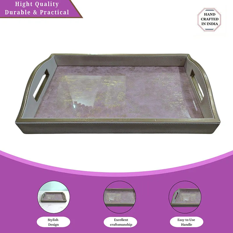 Laune Faux Leather Serving Tray media 5