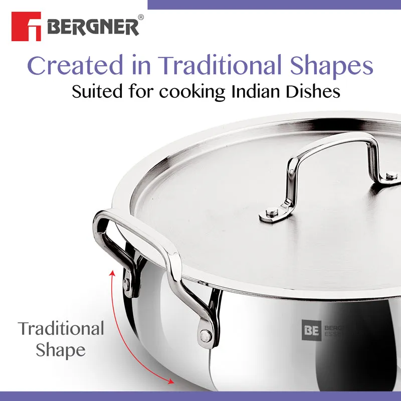 Bergner Biryani Handi With Handle And Lid - 6400 ML media 5